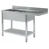 Fregadero 2 cubas para lavavajillas 1800x700mm Edenox