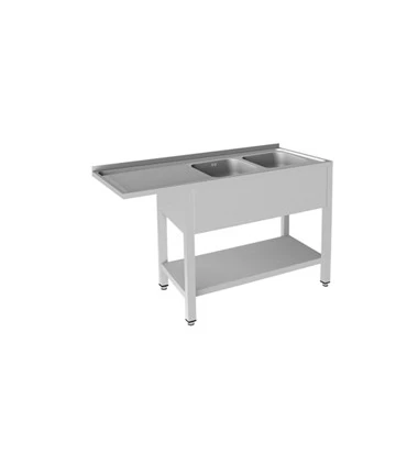 Fregaderos Fondo 500mm Fregadero 2 cubas para lavavasos 1350mm Edenox Edenox 19014320 Fregaderos Fondo 500mm Fregadero 2 cubas para lavavasos 1350mm Edenox Edenox 19014320