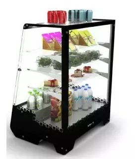 Vitrina Refrigerada Recta color Negro con 3 Estantes Sayl Tower TW