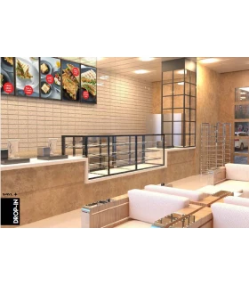Vitrina Refrigerada Autoservicio Encastrable 1000x600x815mm Sayl Drop-In DP-100-80A