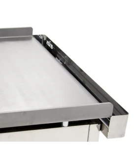 Plancha a gas 2 zonas serie DUO 80 cms de largo 4040PGLL