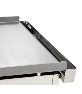 Plancha a gas en acero rectificado 15 mm 81 cms de ancho 80PGR