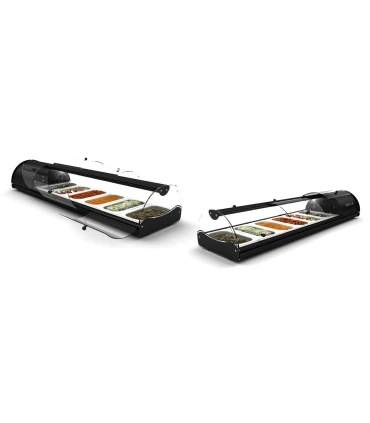 Vitrinas de Tapas Vitrina Refrigerada Autoservicio 1320x380x245mm Sayl S6N Sayl