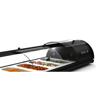 Vitrinas de Tapas Vitrina Refrigerada Autoservicio 1320x380x245mm Sayl S6N Sayl