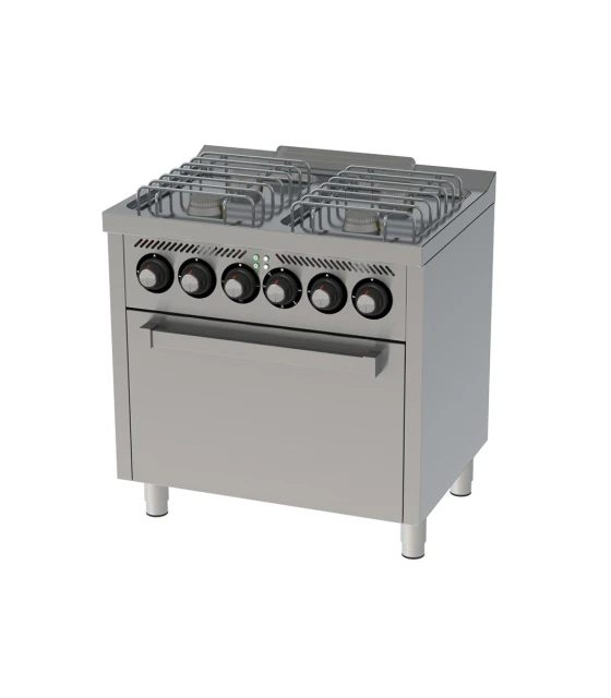 Cocina a gas de 4 fuegos con horno a gas CB4F600H