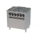 Cocina a gas de 4 fuegos con horno a gas CB4F600H