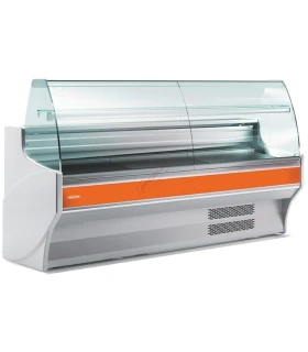 Vitrina Refrigerada Expositora Charcutera Curva Fondo 800 VE-8-30-C