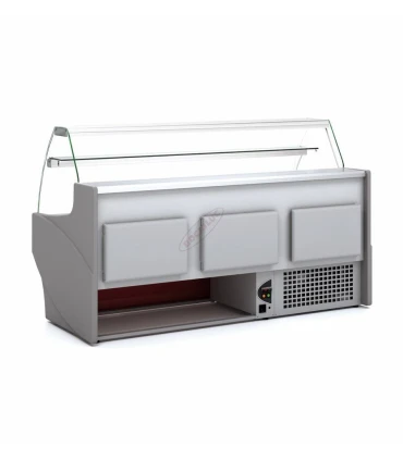Vitrinas Mostrador Vitrina Refrigerada Expositora Charcutera Recta Fondo 800 VE-8-30-R Docriluc VE-8-30-R