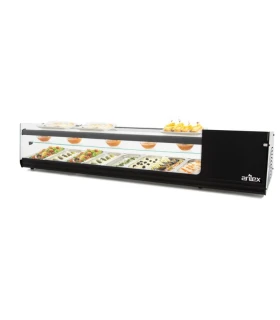 Vitrina refrigerada de tapas cuba plana 3 pisos 1800mm Arilex 8VTL ...