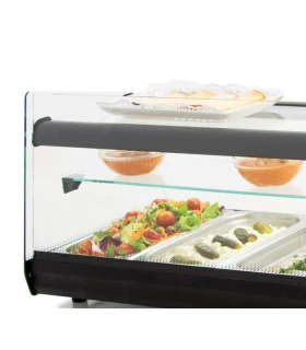 Vitrina refrigerada de tapas cuba plana 3 pisos 1450mm Arilex 6VTL ...