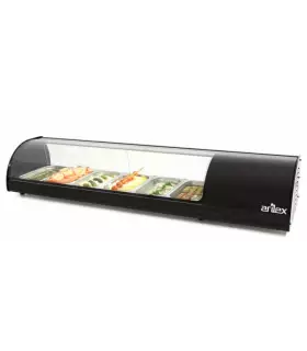 Vitrina refrigerada de tapas 6 GN 1/3 Arilex 6VTG