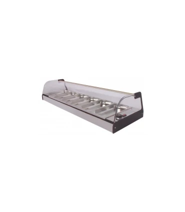 Vitrinas Calientes Vitrina Caliente Baño María con Tapón de Vaciado 6 GN 1/3 Maiser C6