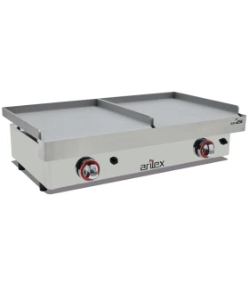 Plancha a gas serie 2 zonas 1200mm de largo 6060PGLL