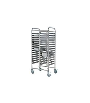 Carros para bandejas Carro bandejero doble 15+15 niveles GN 1/1 Clima Hostelería CARRO1515GN1/1