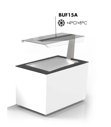 Módulos Buffet Módulo Buffet Refrigerado con Pantalla 1300x700mm Sayl Buf Sayl