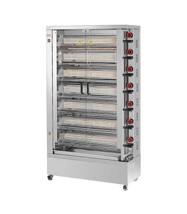 Asadores de Pollos Asador a gas pollo abierto 7 cestas 735 EKO de Feca Feca 00-073500