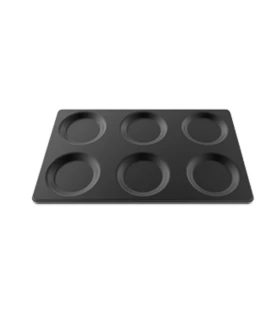 Bandeja aluminio antiadherente GN 1/1 para 12 huevos Cheftop de Unox