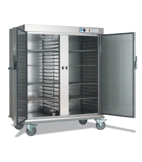 Carro Caliente Inox 2 puertas 80 GN 1/1 Edenox CCB-40