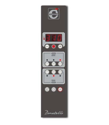 Hornos de Pizza Horno eléctrico programable Cuppone Donatello 935 1D de 1 cámara 9 pizzas de 35 Cuppone DN935 1