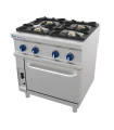 Cocina a gas 4 fuegos con horno 800x900mm Repagas CG-941