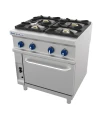 Cocina con horno a gas 4 fuegos 800x900mm Repagas CG-941