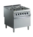 Cocina a gas 4 fuegos con horno Zanussi EVO900