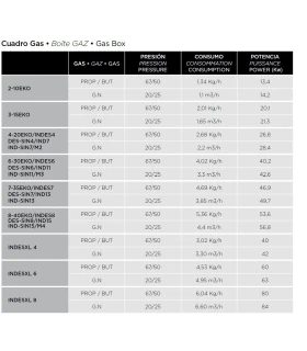 Asador a gas Multifunción 4 espadas M1 de Feca