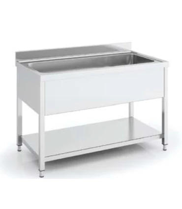 Fregaderos Gran Capacidad Fregadero Gran Capacidad desmontado 1800x700mm de doble cuba de 800mm con bastidor y estante Eratos...