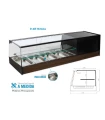 Vitrina refrigerada recta 2 pisos con 10 bandejas GN 1/3 R-10iE