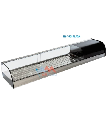 Vitrinas de Tapas Vitrina refrigerada curva cuba plana 1216mm FR-120i Vitrinas Gómez FR-120i