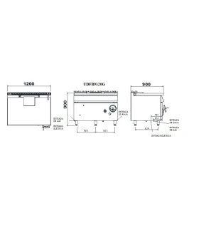 Sartén Basculante a Gas de 120 litros UDFB9120G