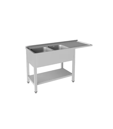 Fregaderos Fondo 500mm Fregadero 2 cubas para lavavasos 1350mm Edenox Edenox 19014320 Fregaderos Fondo 500mm Fregadero 2 cubas para lavavasos 1350mm Edenox Edenox 19014320