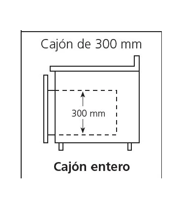 Soportes de Cocción Mesa fría altura 600mm soporte de cocción de 1350mm Edenox Edenox