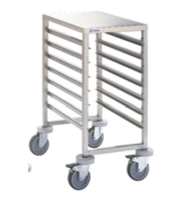 Carros para bandejas Carro soporte bajo inox 7 GN 2/1 con ruedas Edenox CGB-21 Edenox 19004938