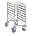 Carro soporte bajo inox 7 GN 2/1 con ruedas Edenox CGB-21