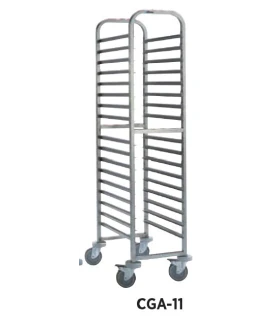 Carro soporte alto inox 16 60x40 con ruedas Edenox CGA-64