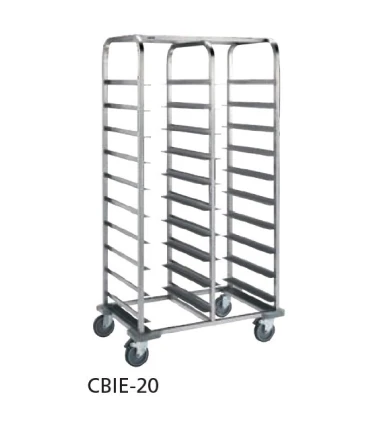 Carros para bandejas Carro inox con ruedas 20 bandejas isotérmicas Euronorm Edenox Edenox 19004990