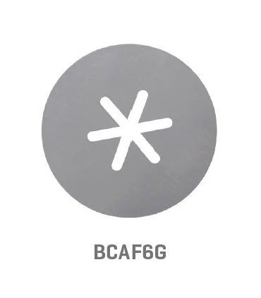 Churrerías Boquilla Estrella para Dosificadoras de Churros tipo Cafetería Inhospan Inhospan BCAF