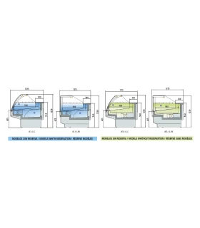 Vitrina Refrigerada Charcutera Modular de 2525 mm Serie 1200 VE-12-...