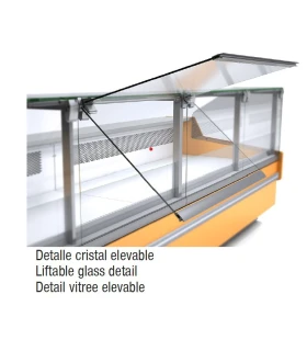 Vitrina Refrigerada Charcutera Modular de 2025 mm Serie 1200 VE-12-...