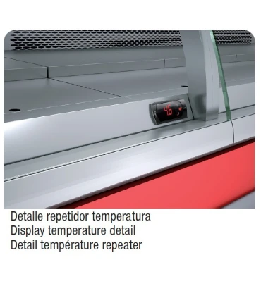 Vitrinas Mostrador Vitrina Refrigerada Charcutera Modular de 1000 mm Serie 1200 VE-12-10-TF Docriluc VE-12-10-TF