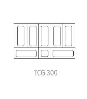Vitrina curva de Helados tipo arcón TCG 300 para 7 cubetas de 5l