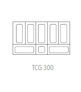 Vitrina curva de Helados tipo arcón TCG 300 para 7 cubetas de 5l