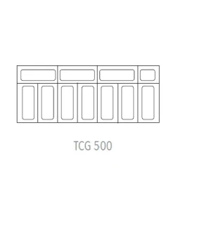 Vitrina curva de Helados tipo arcón TCG 500 para 10 cubetas de