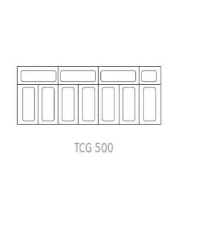 Vitrina curva de Helados tipo arcón TCG 500 para 10 cubetas de 5l