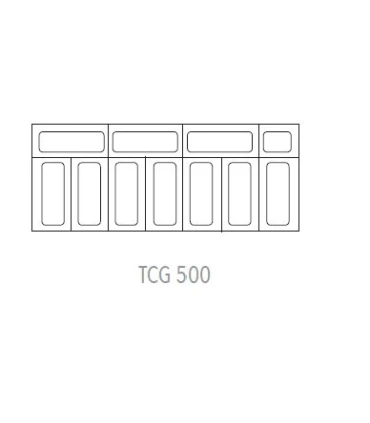 Arcones Congeladores Vitrina curva de Helados tipo arcón GTCV 500 para 10 cubetas de 5l Más que Frío GTCV 500