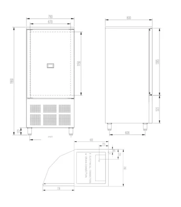 Abatidores Abatidor 16 GN 1/1 ó 60x40 Edenox AM-161 CD Edenox 19111149
