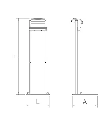 Dispensadores Conjunto inox de dispensador de guantes y bolsas colgantes Fricosmos 080412