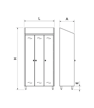 Esterilizadores Armario Inox Esterilizador por Ozono para Ropa y Utiles Fricosmos 081610