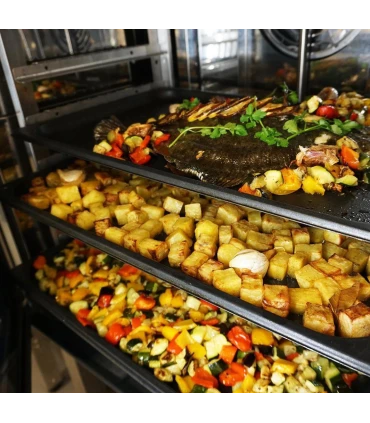 Bandejas Unox 60x40 Bandeja aluminio antiadherente 600x400 Bake.Black de Unox Unox TG460